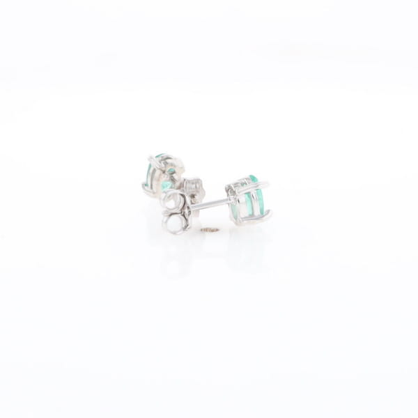 Oval Emerald Stud Earrings
