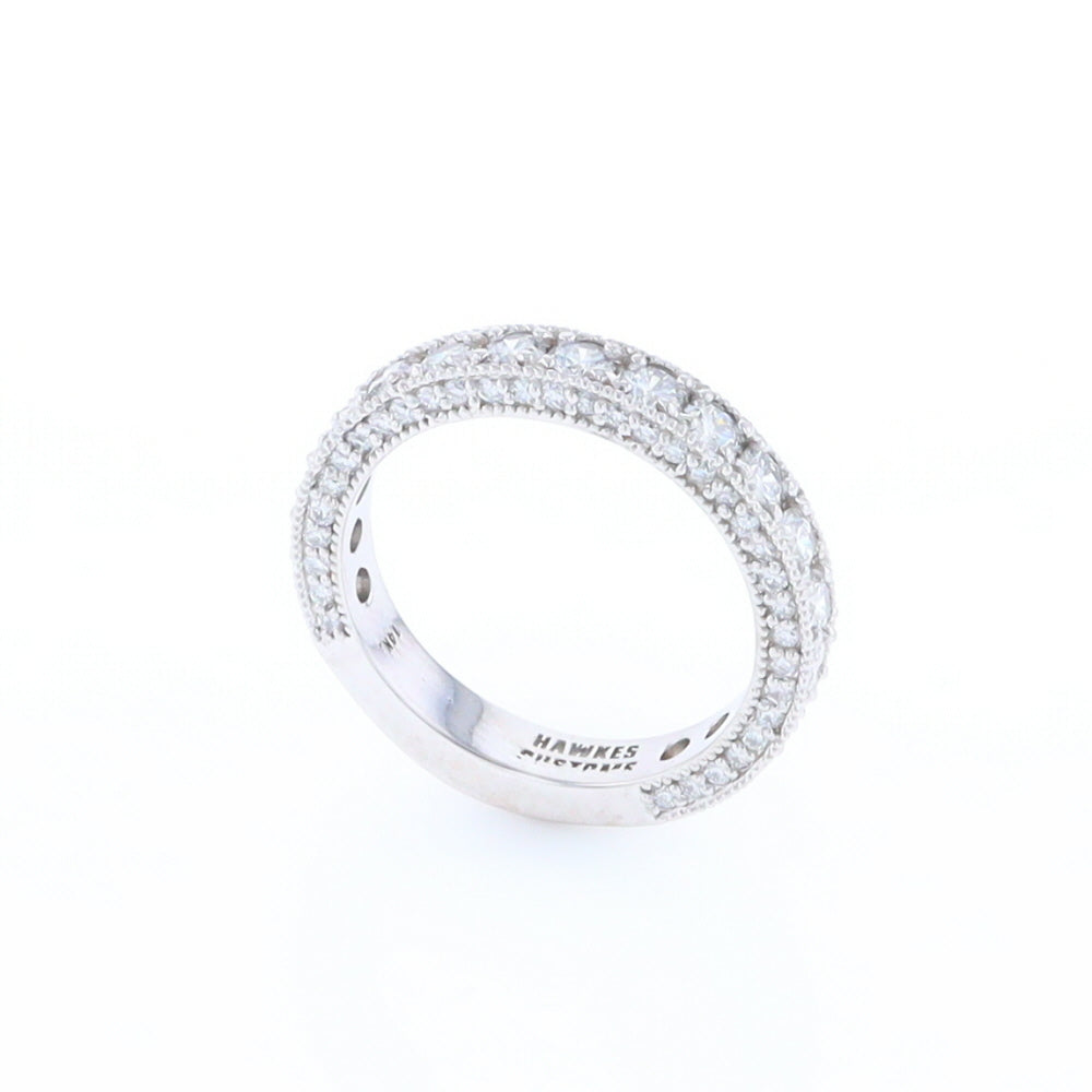 Diamond Encrusted Wedding Band