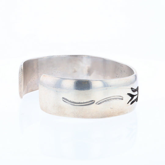 Native Silver Bird Cuff Bracelet