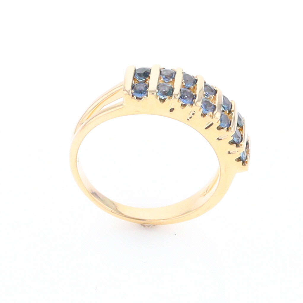 Channel Set Sapphire Ring