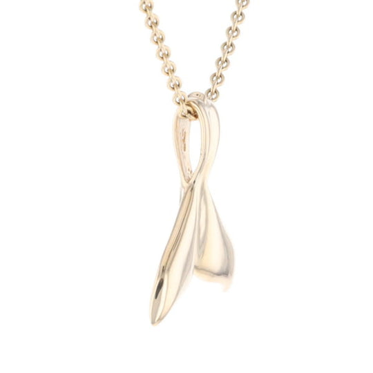 Whale Tail Gold Nugget Pendant