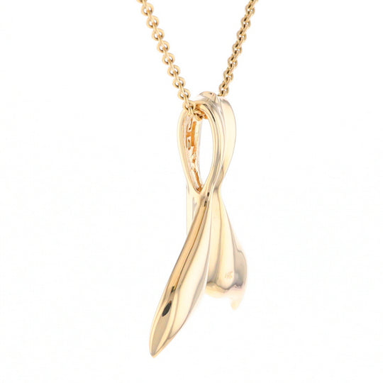 Whale Tail Necklaces Natural Gold Quartz Inlaid Sea Life Pendant