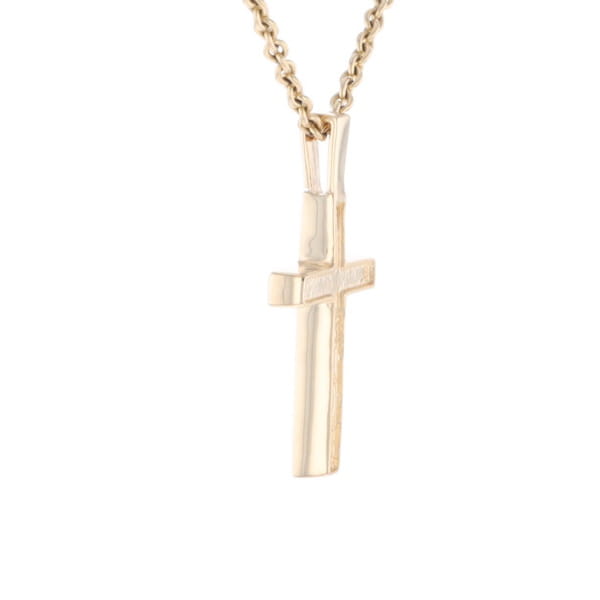 Three Section Gold Quartz Cross - G2