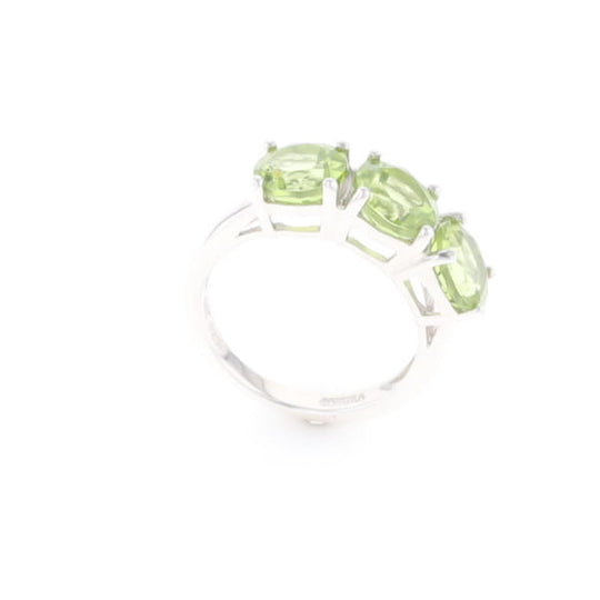 Triple Peridot Ring