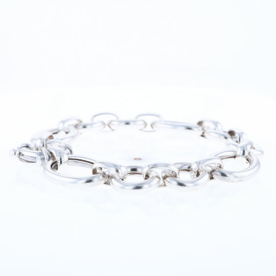 Sterling Silver Open Cable Link Bracelet