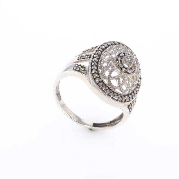 Open Work Filigree Design Ring