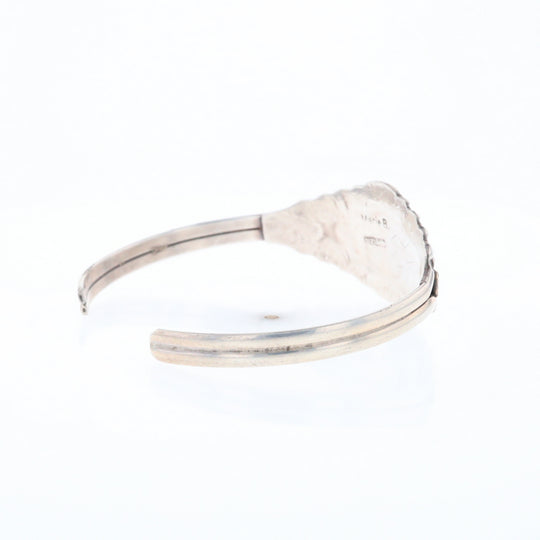 Sterling Silver Coral Cuff Bracelet