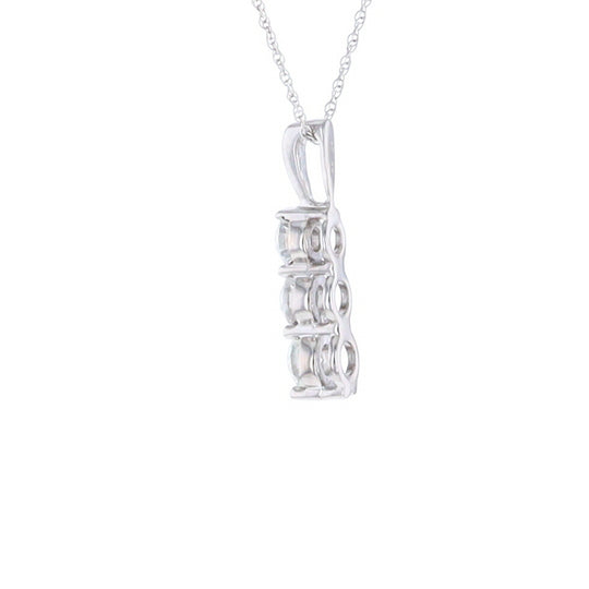 Three Diamond Drop Pendant