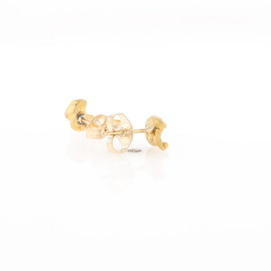 Natural Gold Nugget Earrings