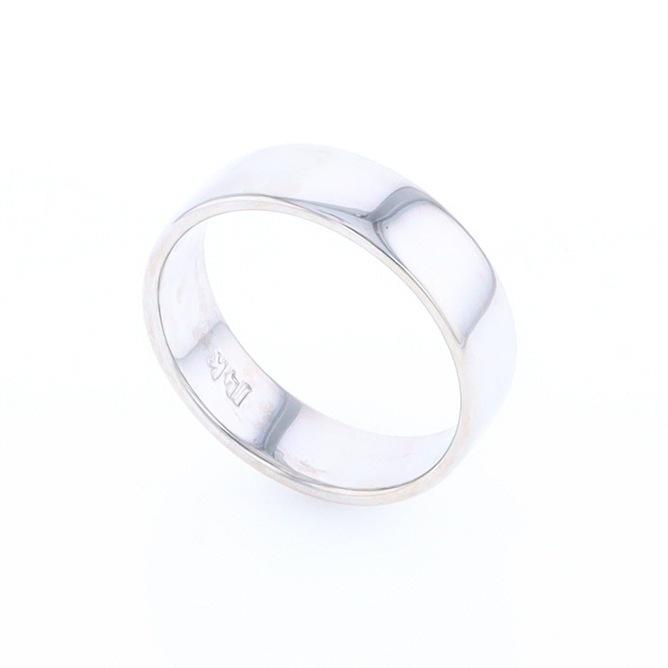 White Gold Wedding Band