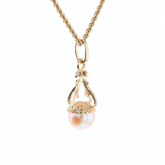 Swirl Chandelier Pearl Pendant