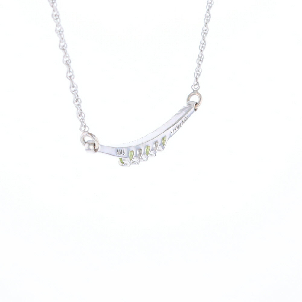 Peridot & Diamond Mother's Necklace