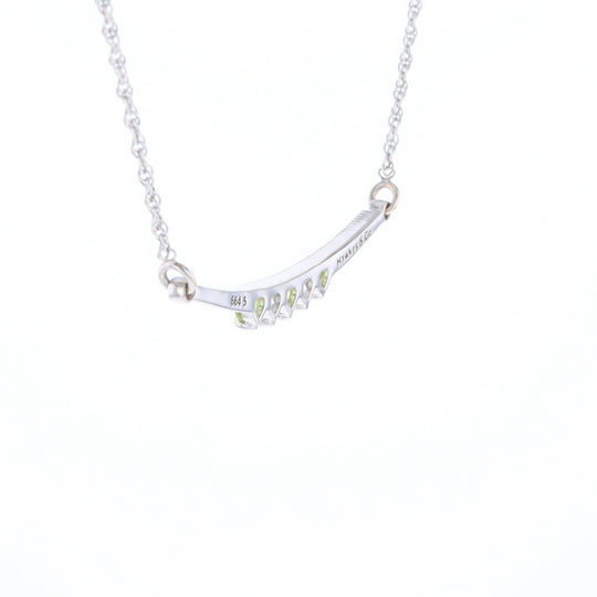 Peridot & Diamond Mother's Necklace