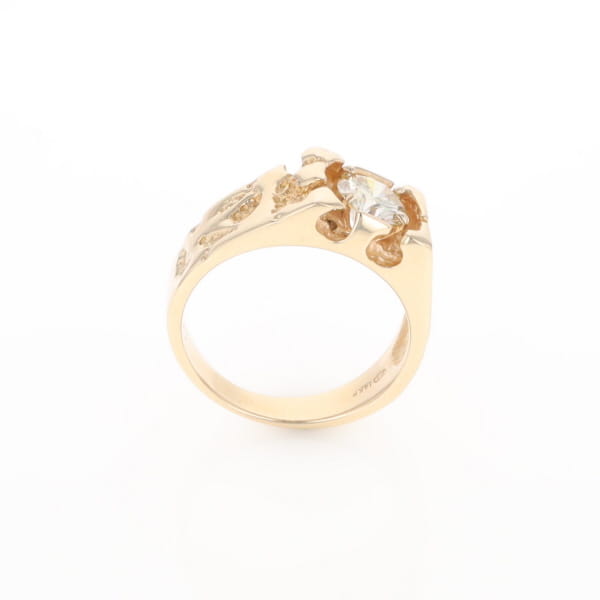 Men's Faux Nugget Style Diamond Ring