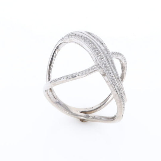Dramatic Bypass Diamond Ring