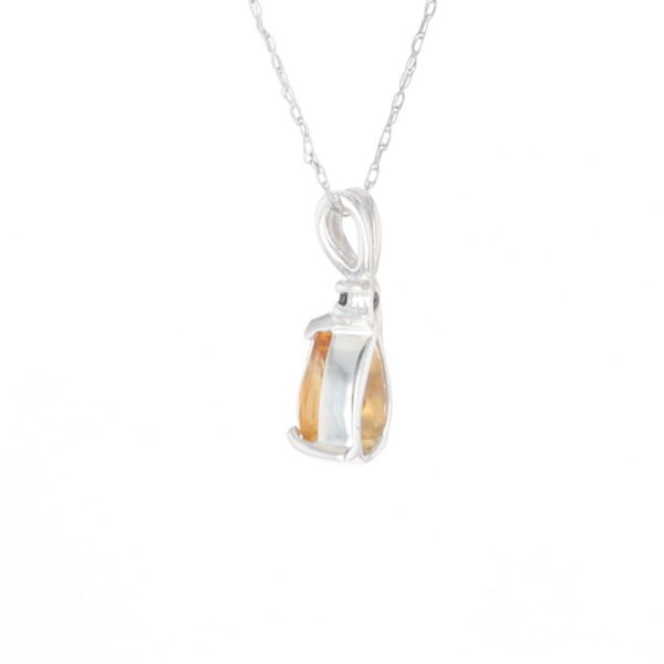 Citrine Pear Pendant