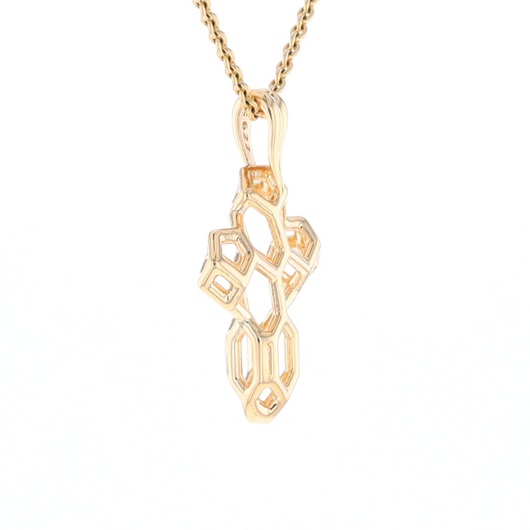 Small Voronoi Cross Pendant