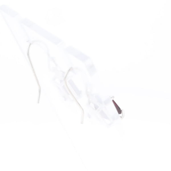 Emerald Cut Garnet Earrings