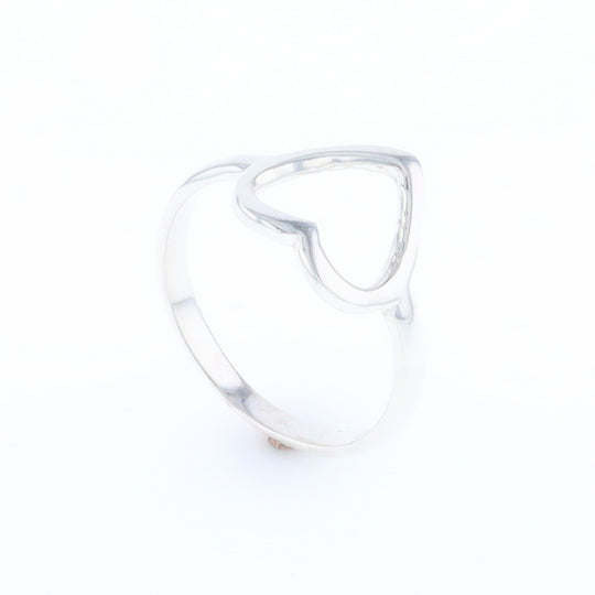 Sterling Silver Open Heart Ring