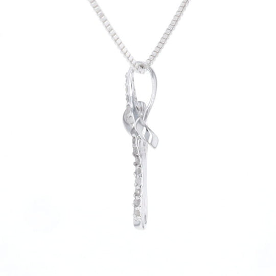 Open Loop Cross Necklace