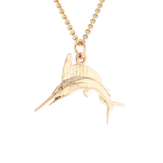 Gold Sailfish Pendant