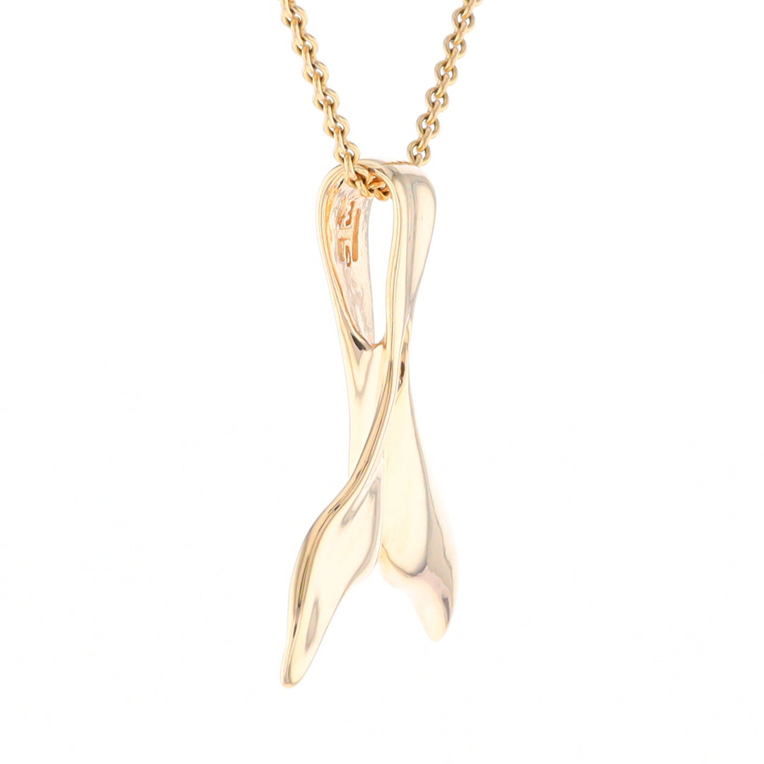 Whale Tail Necklaces Natural Nuggets Inlaid Sea Life Pendant