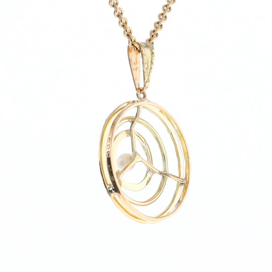 Three-Ring Pearl Pendant