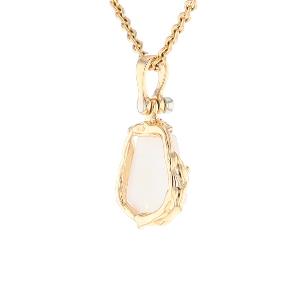 Gold Quartz Freeform Pendant  (G2)