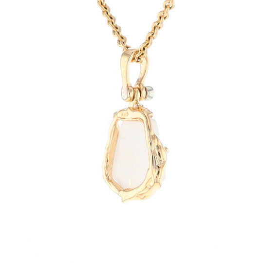 Gold Quartz Freeform Pendant  (G2)