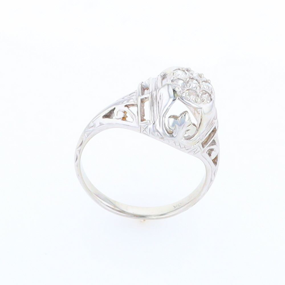 Vintage Cluster Diamond Ring