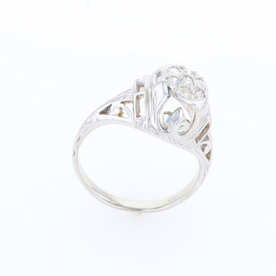 Vintage Cluster Diamond Ring