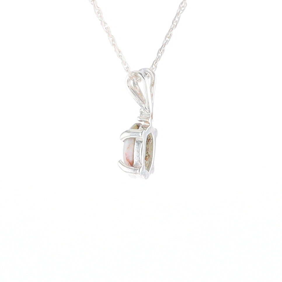Gold Quartz Cabochon Necklace