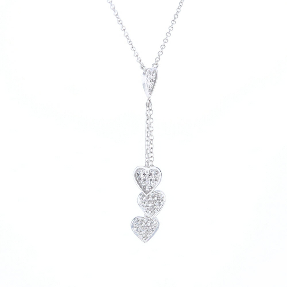 14K Triple Heart Necklace