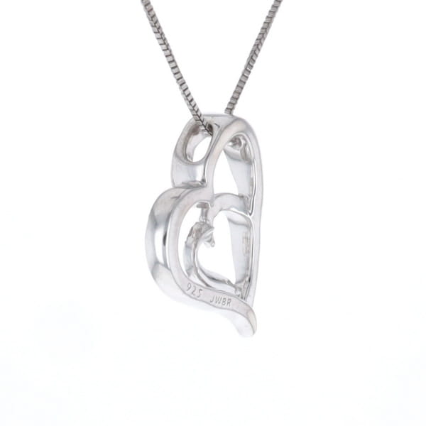 Double Heart Diamond Necklace