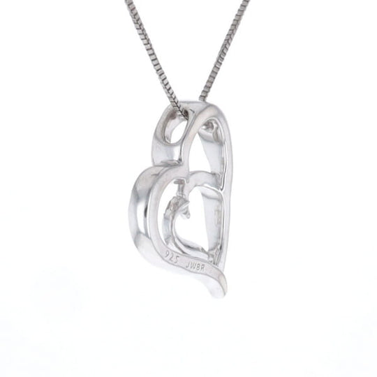 Double Heart Diamond Necklace