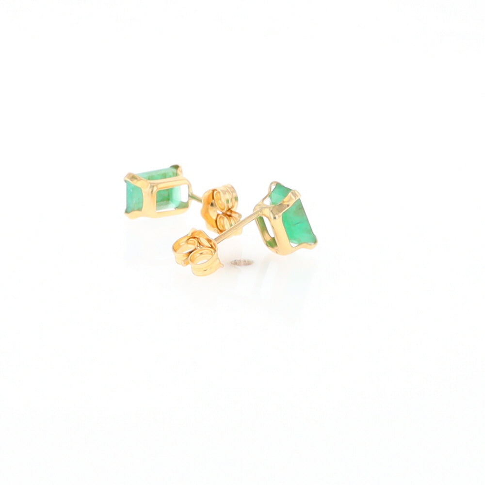 Emerald Stud Earrings