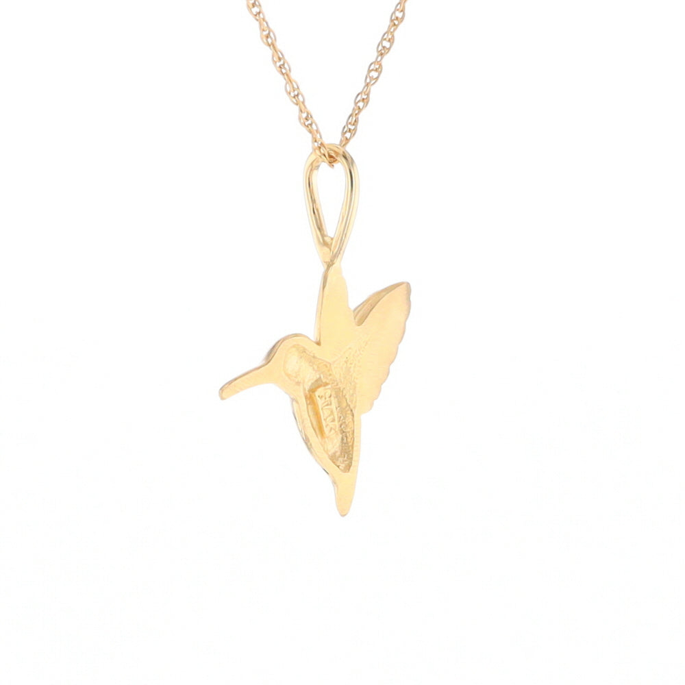 Gold Hummingbird Charm