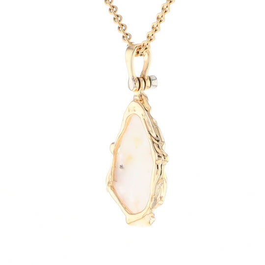 Gold Quartz Freeform Pendant  (G2)