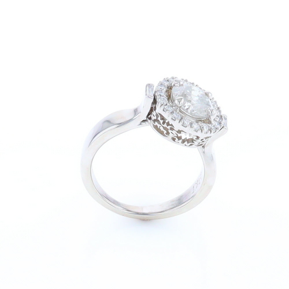 Salt and Pepper Diamond Engagement Ring