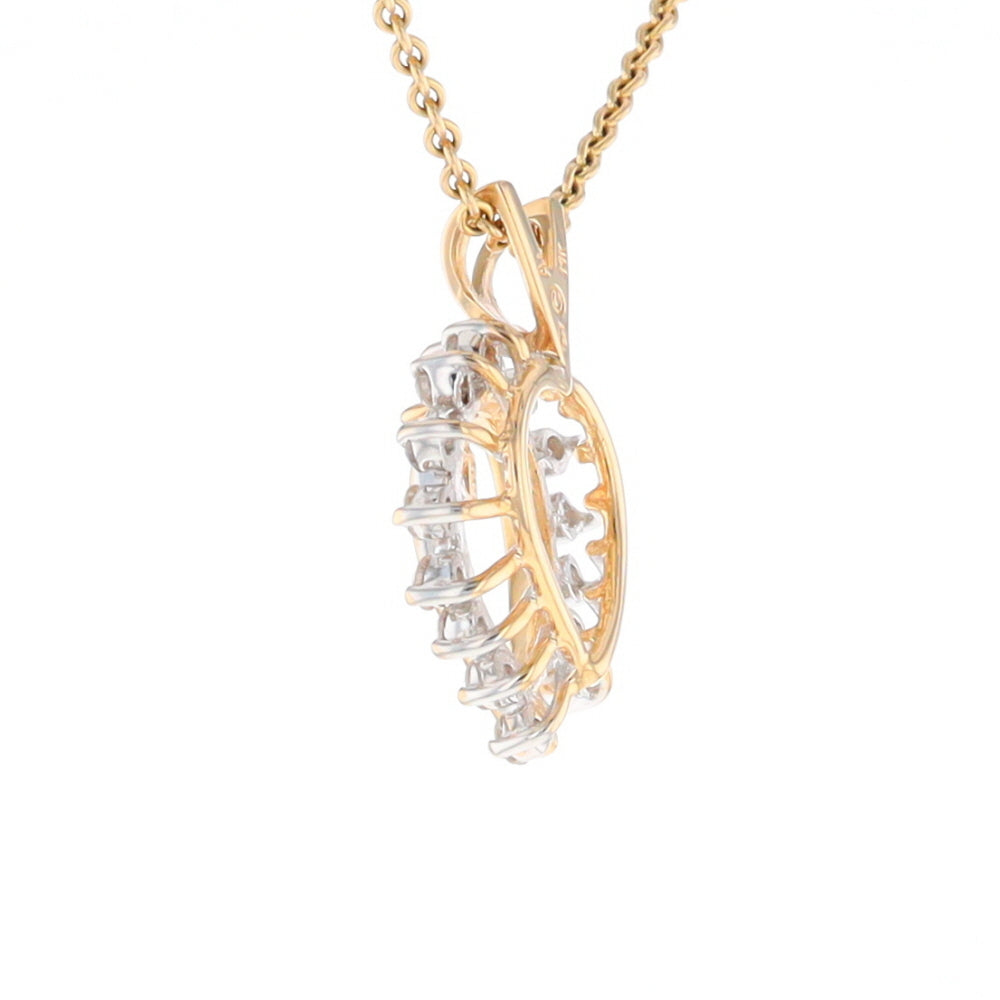 Open Heart Diamond Pendant