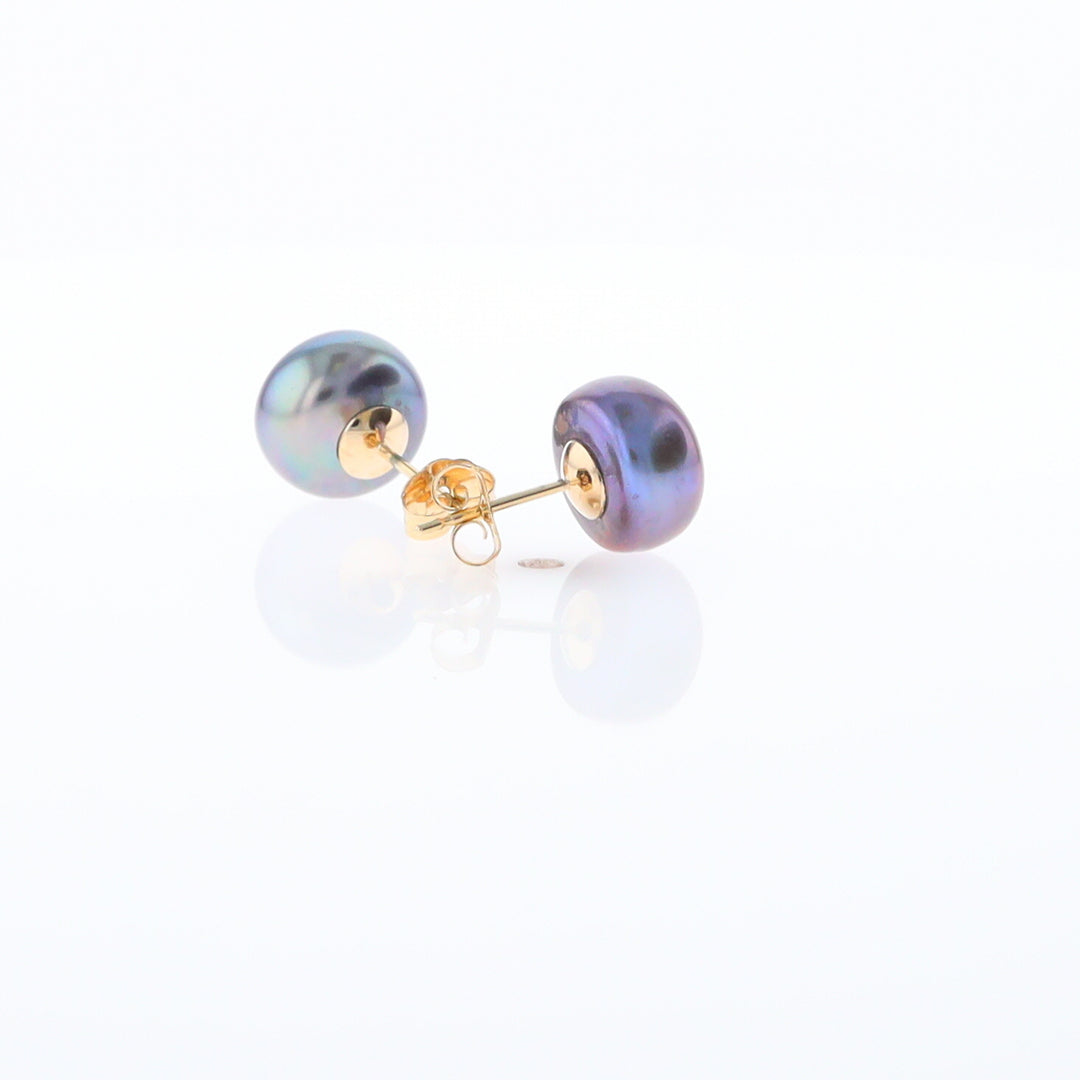 Tahitian Grey Pearl Studs