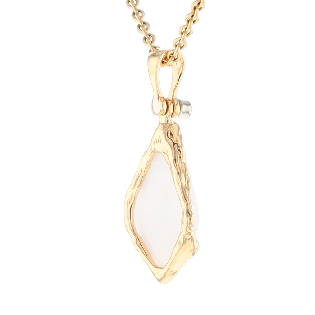 Gold Quartz Freeform Pendant (G2)