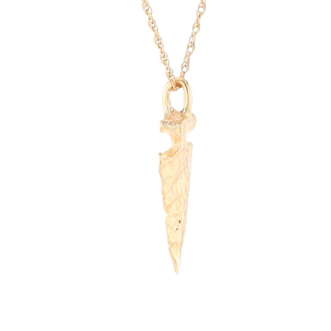 Gold Arrowhead Pendant