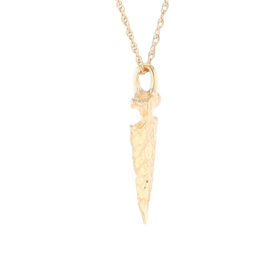 Gold Arrowhead Pendant