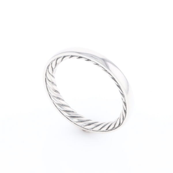 Sterling Silver Rope Decal Band