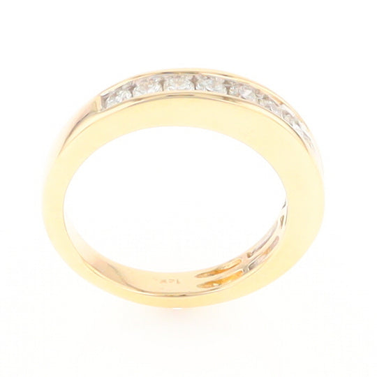 Channel Set Diamond Wedding Band in 14K Gold