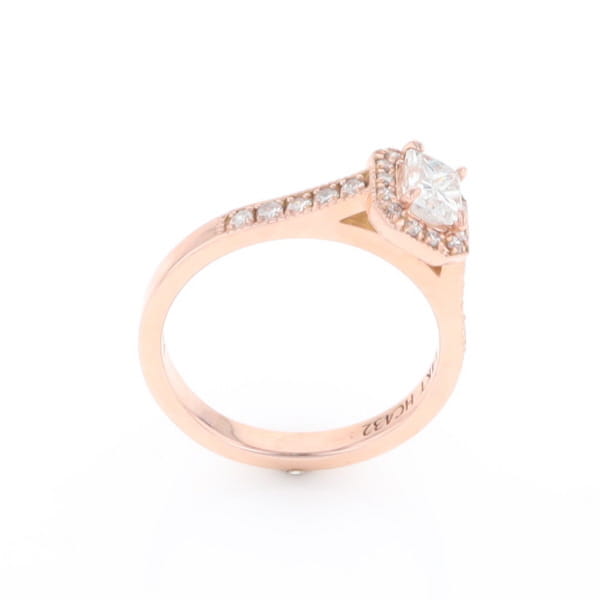 Princess Cut Diamond Halo Ring