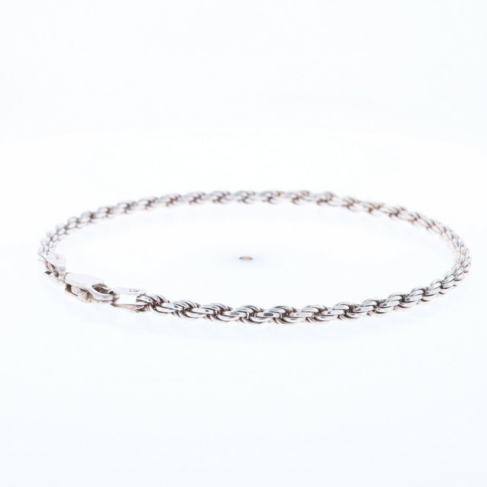 Silver Rope Bracelet