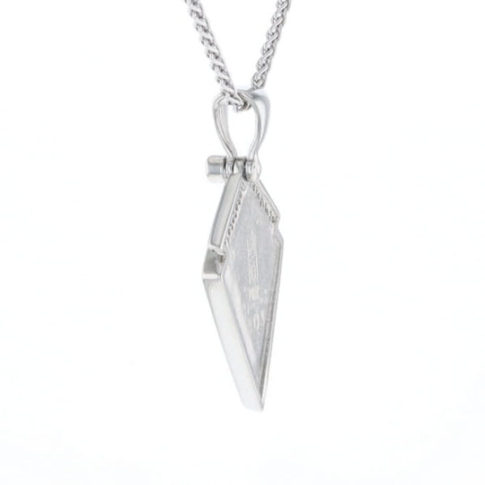 Onyx Kite Design Inlay .19Ctw Diamond Pendant