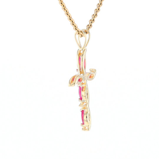 Marquise Ruby Cross